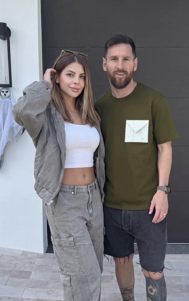 With Lionel Messi